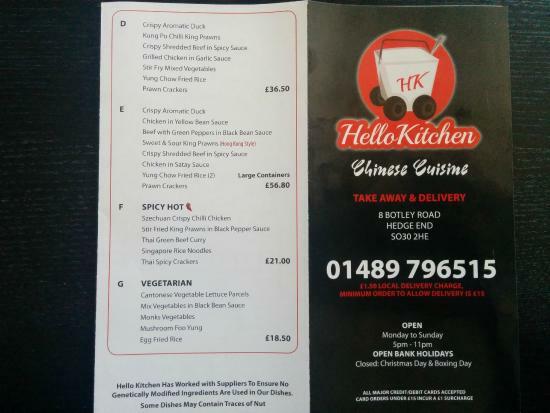 Hello Kitchen Chinese Takeaway