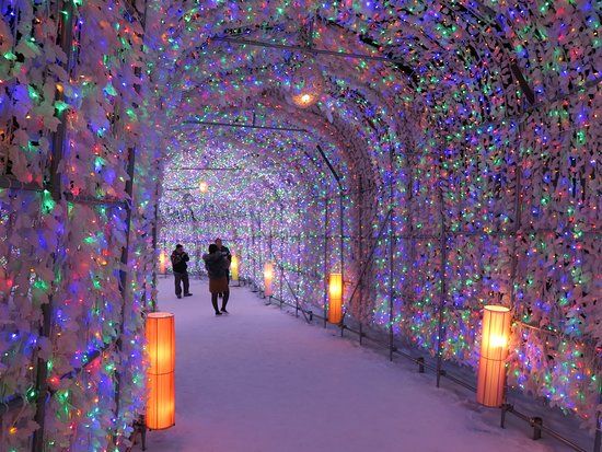 Lake Toya Onsen Illumination Tunnel